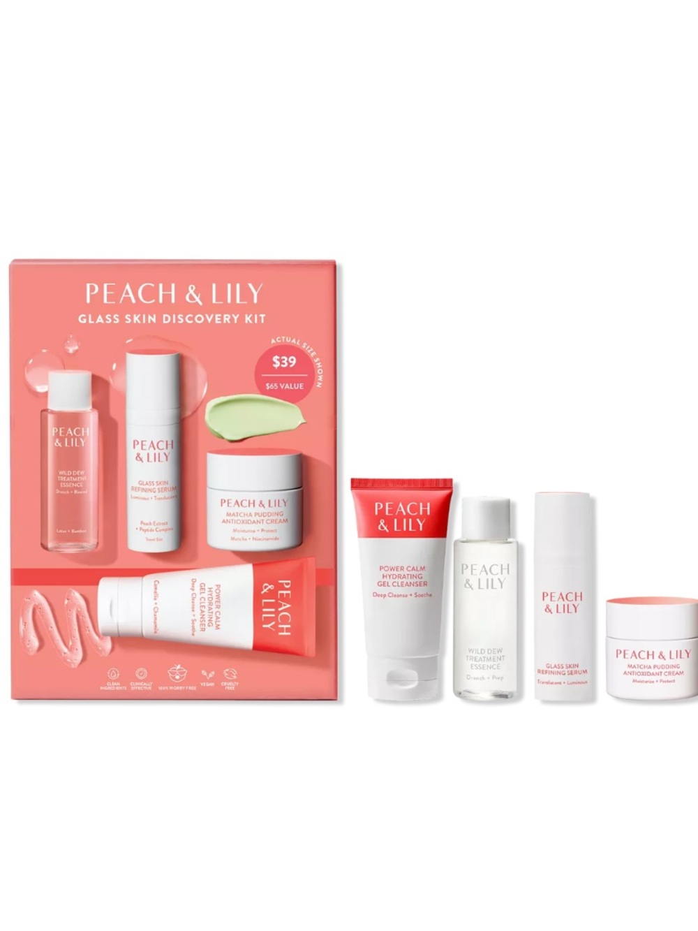 Peach & Lily Korean Beauty Glass Skin Discovery Kit - NIB Sealed Retail $65 - Picture 11 of 15